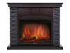 Портал Firelight Porto 25U (угловой) камень черный, шпон венге