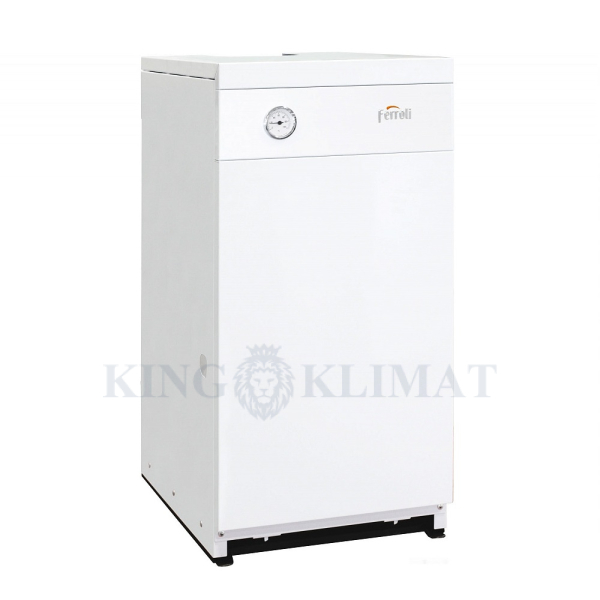 Котел газовый Ferroli TORINO 12,5 энергонезависимый, напольный, 1 конт., откр.кам.сгор.