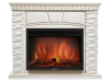Портал Firelight Porto 30U (угловой) камень белый, шпон белёный дуб
