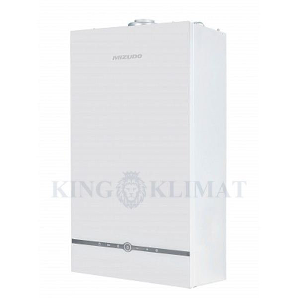 Котел газовый настенный MIZUDO GB M24Т pro 2-х конт. с шиной OT, стеклянная сенсорная панель, белая
